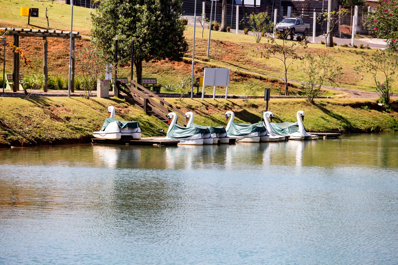 Área de lazer do Parque das Araras